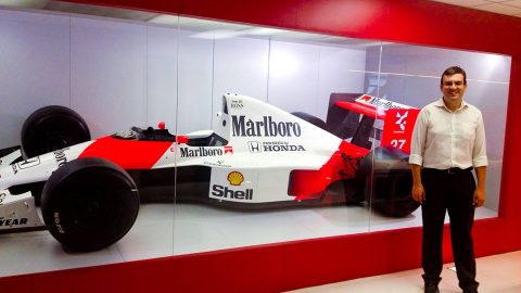 McLaren MP4/5 do Ayrton Senna de 1988 no Instituto Ayrton Sennna